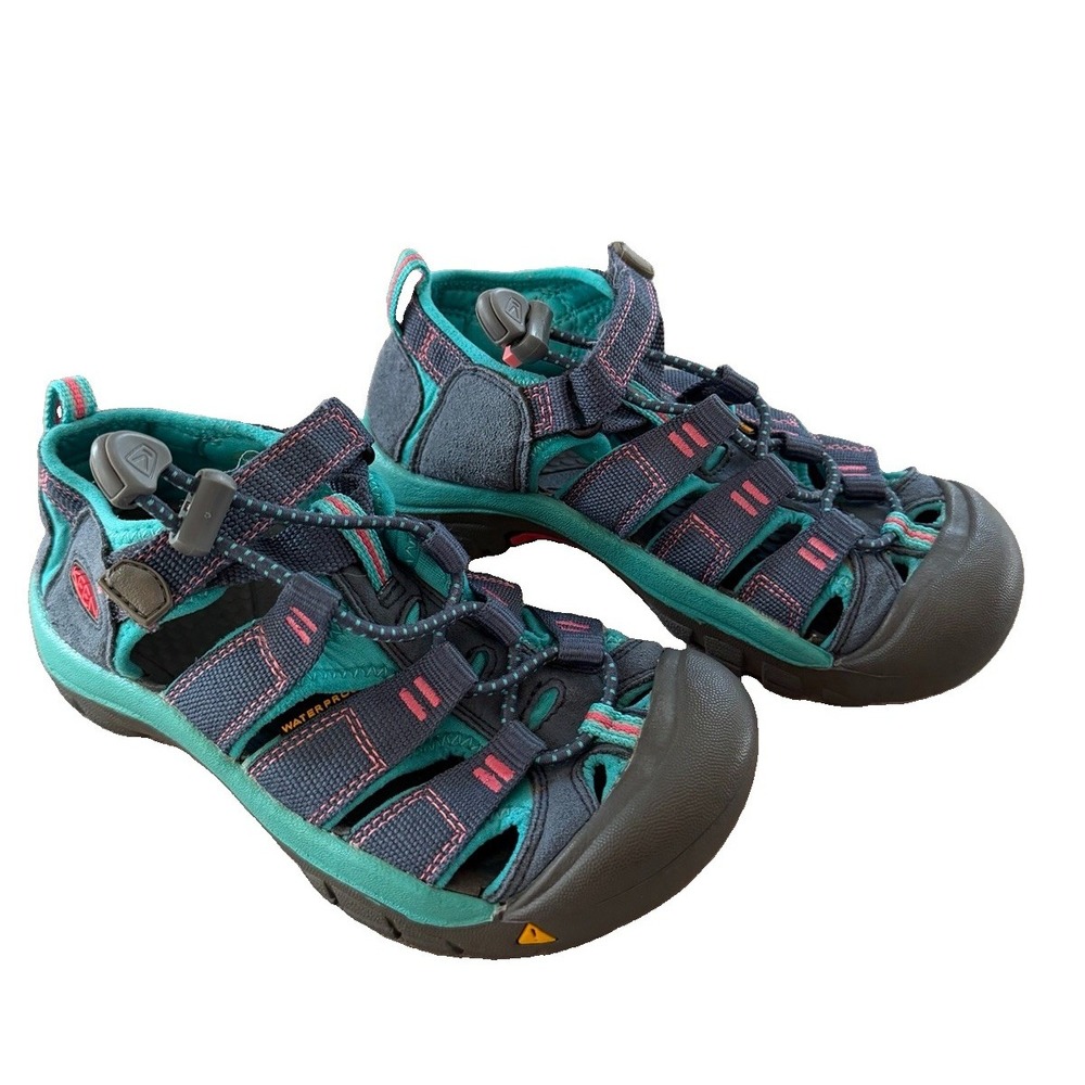 Kids Keen Newport H2 Waterproof Sport Water Sandals Youth US Sz 13.5 Blue/Pink